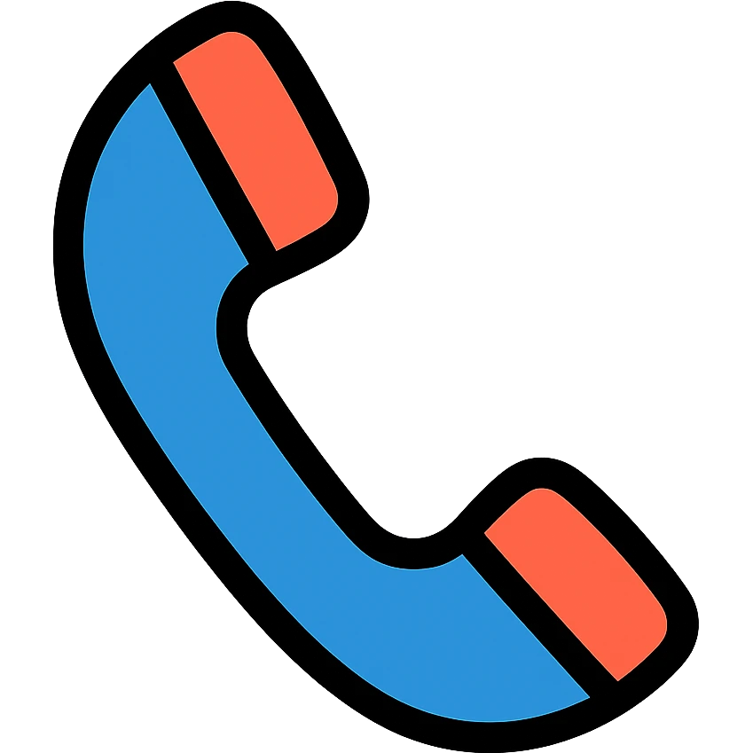 phone icon with color outline and black outlines emoji