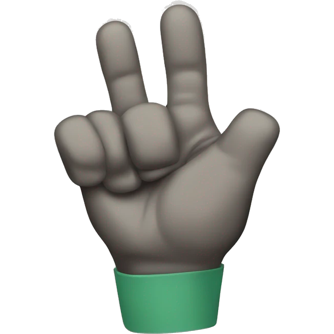 Anti hang loose sign emoji