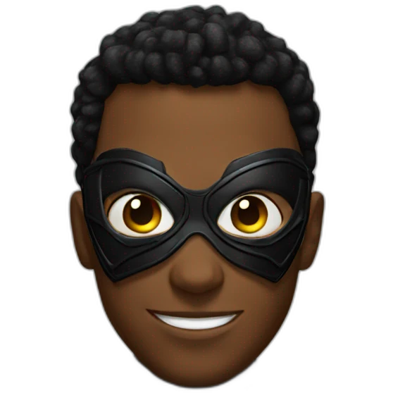 black Spider man emoji