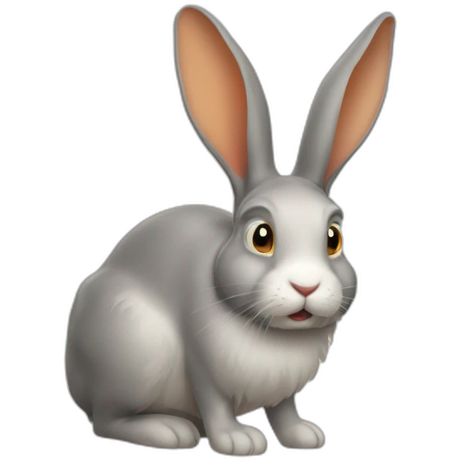 Lapin mange le carotte emoji