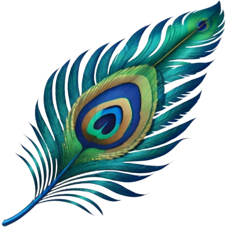 Peacock feather emoji