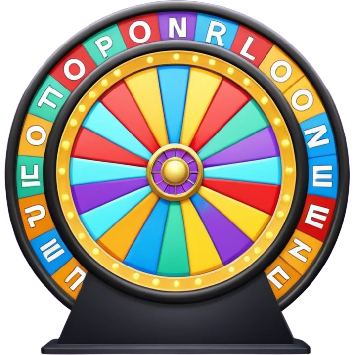 Wheel of Fotune tv show emoji