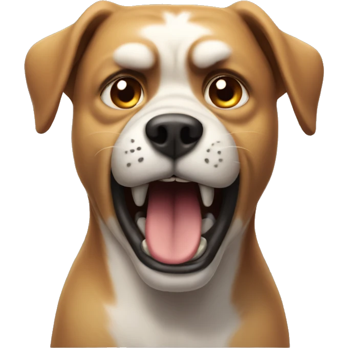 Angry dog emoji