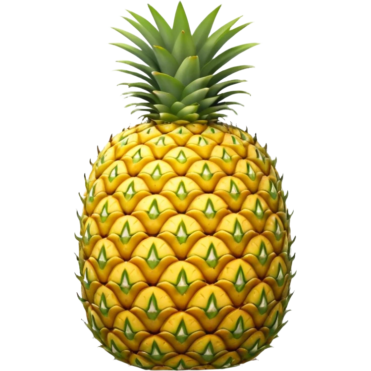 A pineapple flipped 180 degrees clockwise around the y axis  emoji