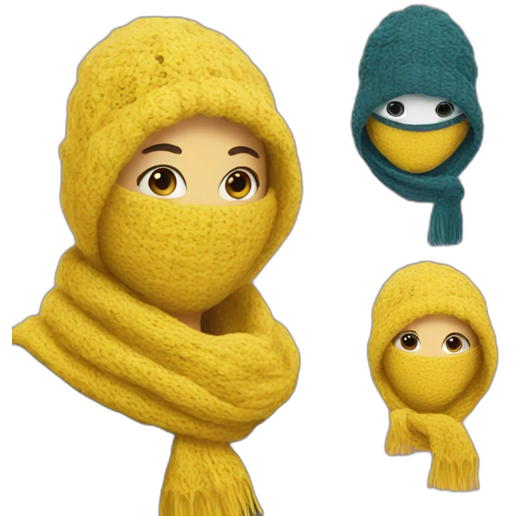 scarf mask emoji
