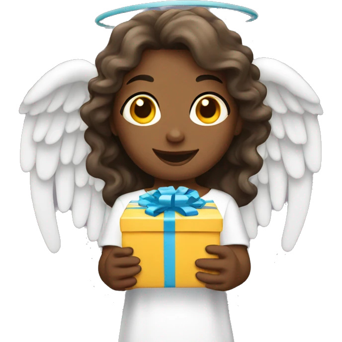 angel with gift emoji
