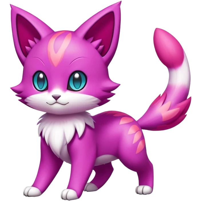 Liepard-Skitty-Delcatty-Pokémon-Fakémon-hybrid-creature (full body) emoji