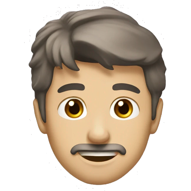 Коричневый пудель emoji