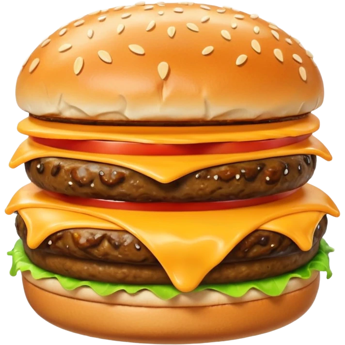 ghibli style juicy cheeseburger emoji