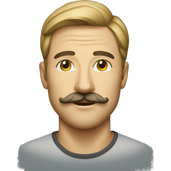 portrait of man with mustache emoji