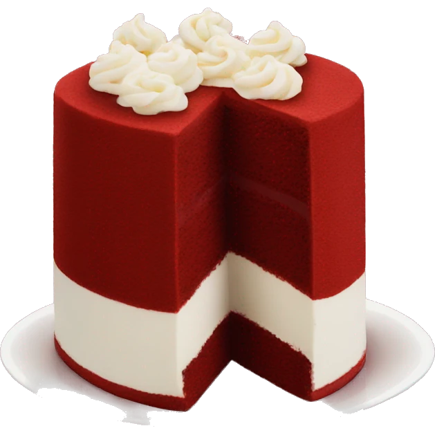 red velvet cake emoji