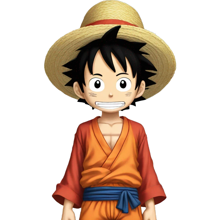 Luffy sur le nuage magique de goku emoji