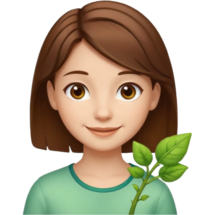 دختری که جوانه جانبی  emoji