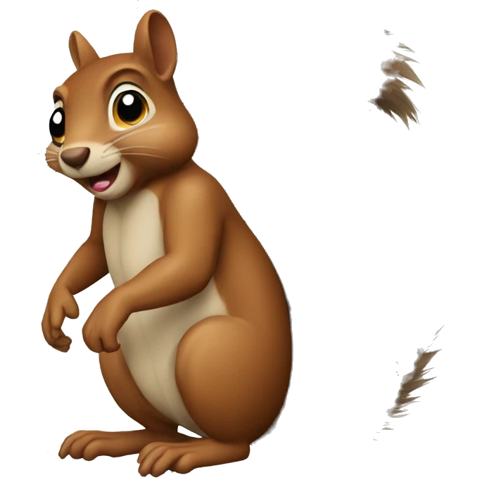 Distressed squirrel emoji