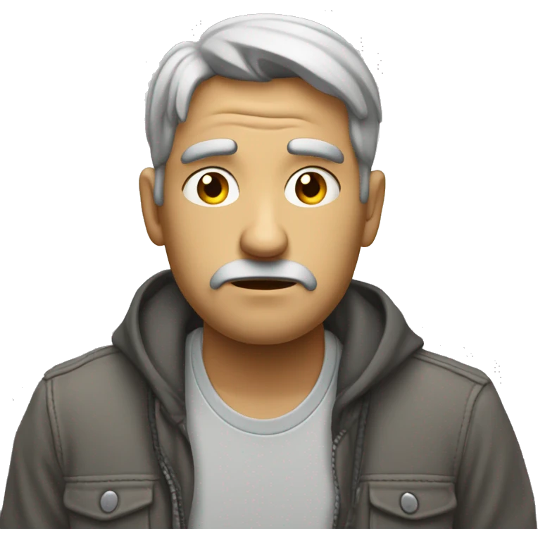 sad poor man with long empty pockets emoji