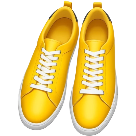 Sneakers (top view) – yellow, the width and height of image must be equal in size emoji