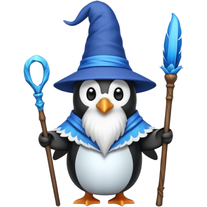 Penguin Wizard emoji
