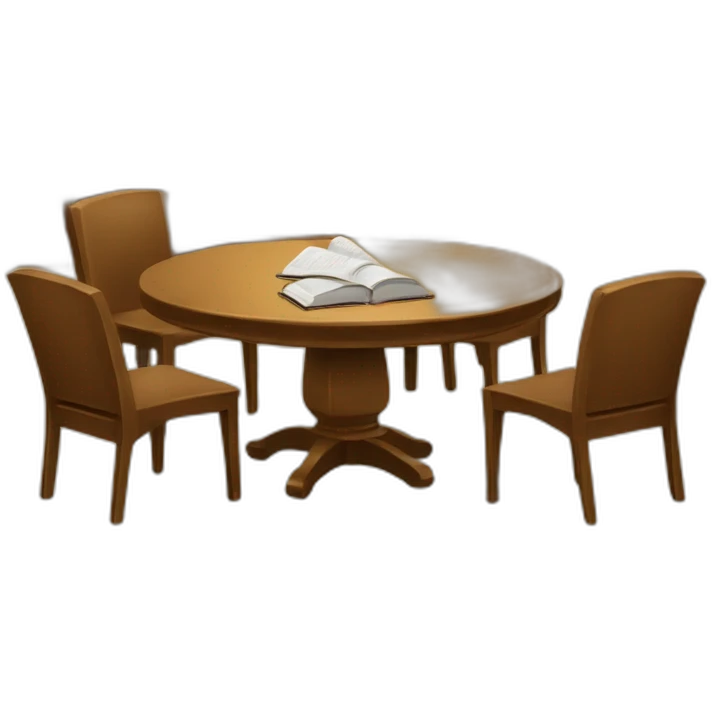 reading table of a library emoji