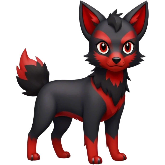 Litten-Houndour-Zorua-hybrid full body emoji