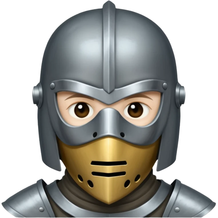 Sad Knight with mask emoji