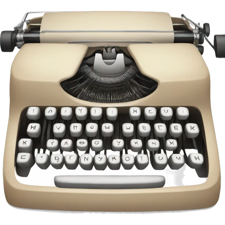 beige typewriter emoji
