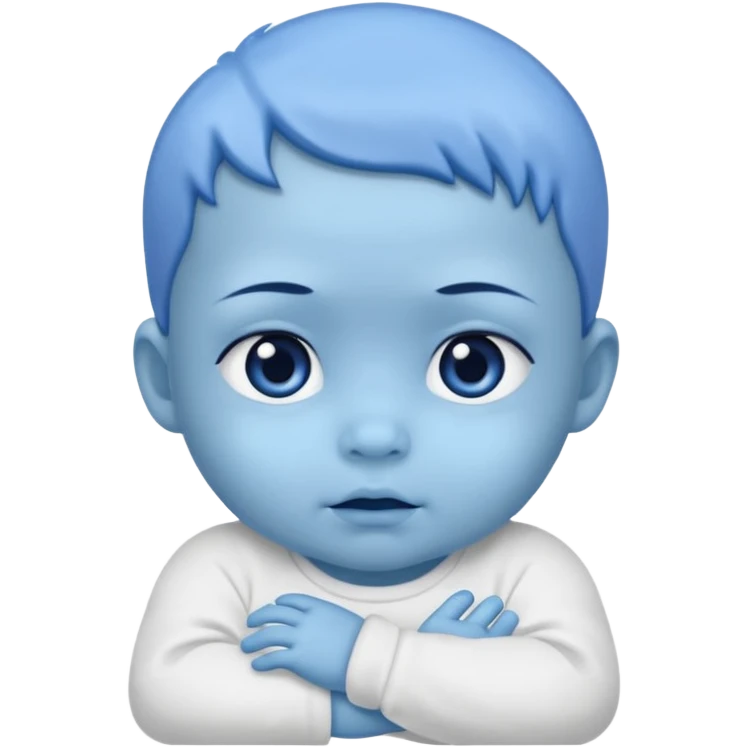 blue mutant baby emoji