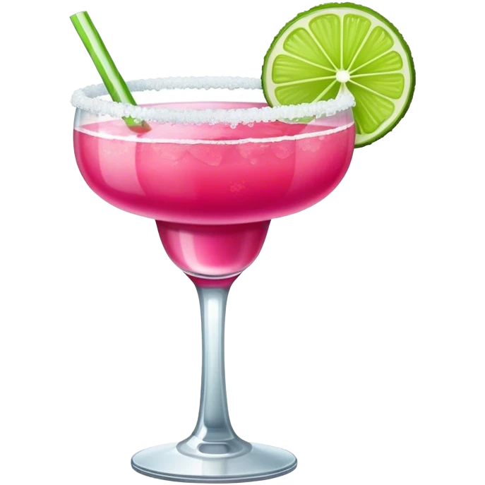 hot pink margarita  emoji