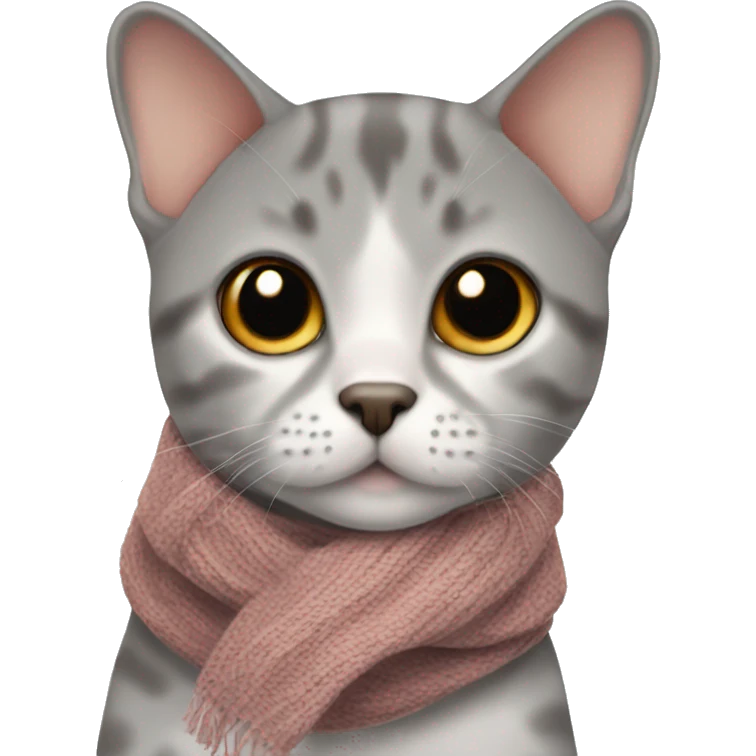 Britisch Shorthair with scarf  emoji