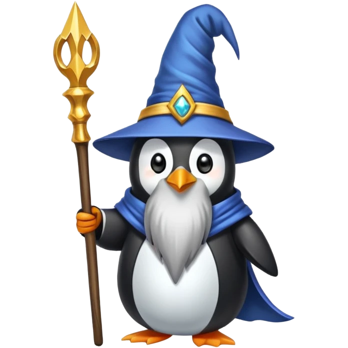 Penguin Wizard emoji
