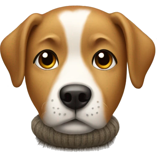 Dog with a sweater on emoji