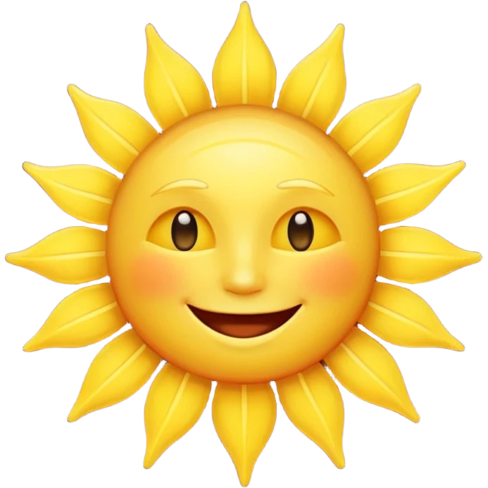 friendly sun emoji