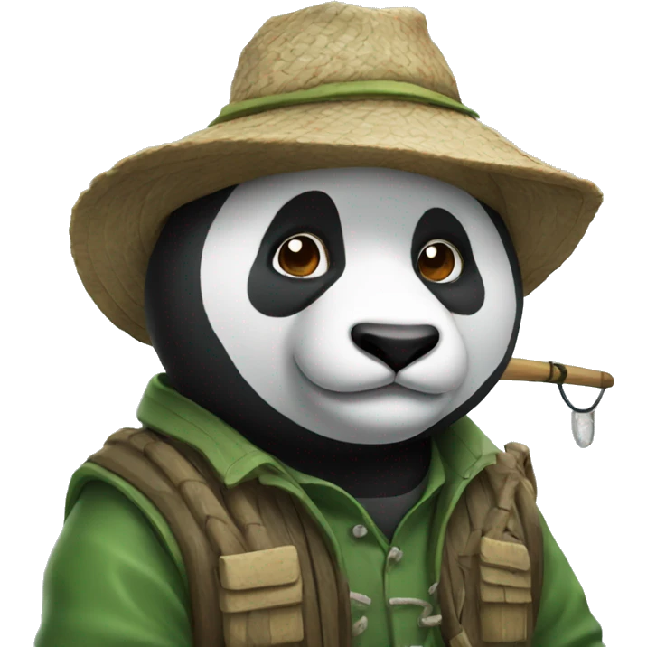 fisherman panda emoji