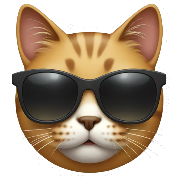 Cat with sunglasses emoji