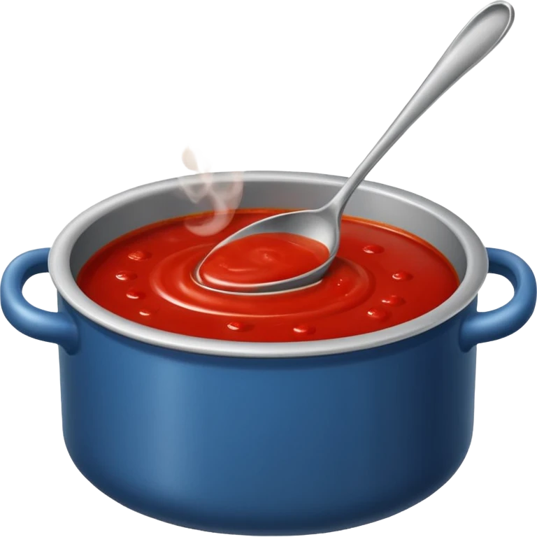 pentola con sugo da mescolare emoji
