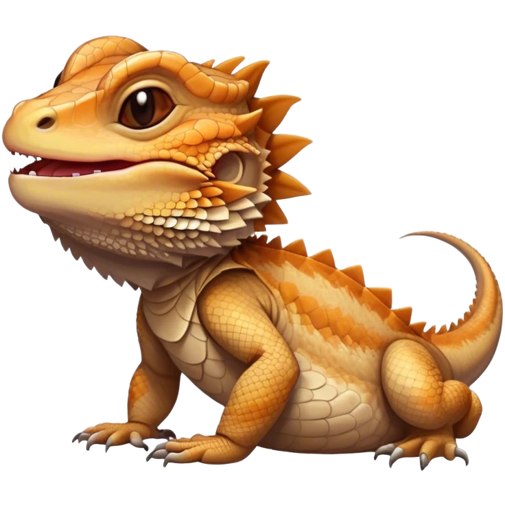listing bearded dragon closed both eyes  emoji