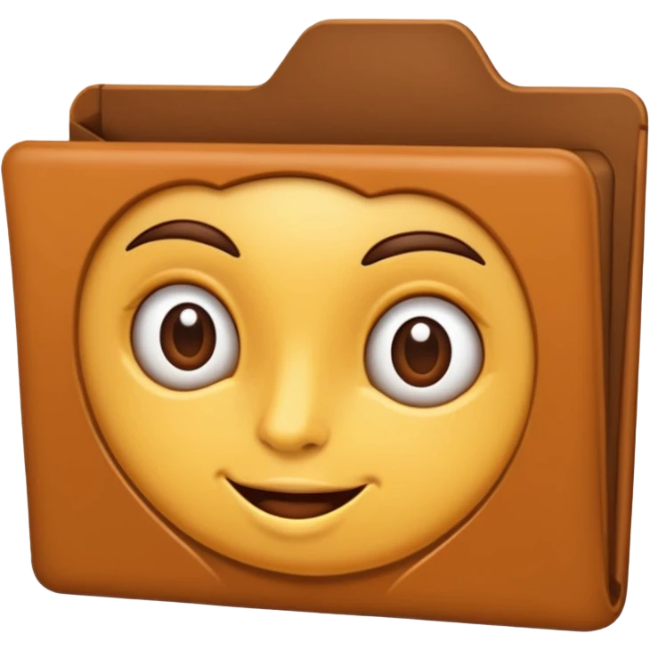 uma madeira com cara de emoji