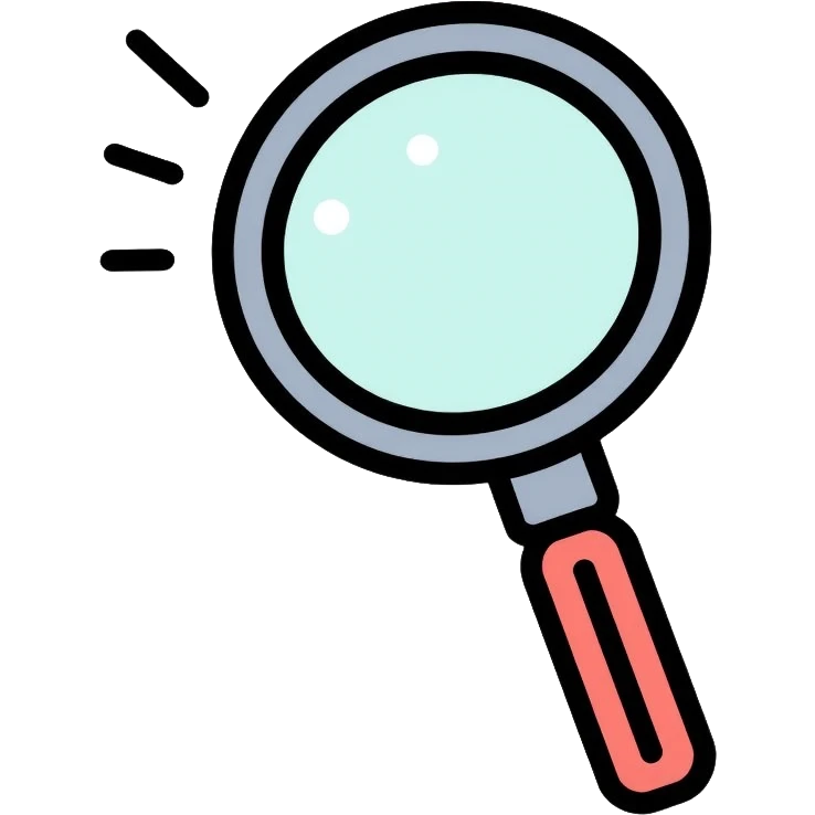 magnifying glass emoji