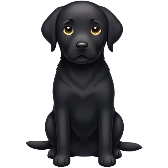 Black Labrador  emoji