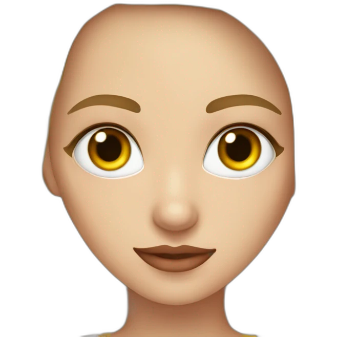 Muchacha gitana rubia con heterocromia emoji