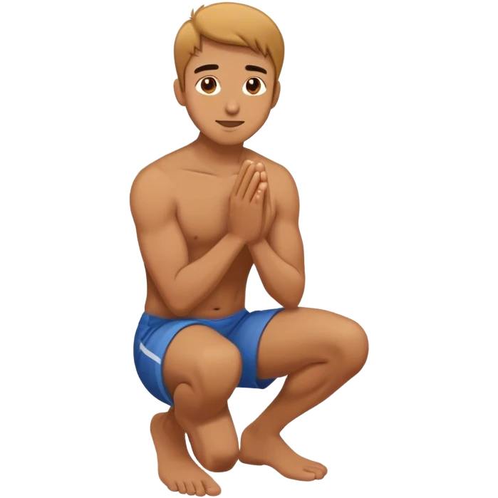 A man on one knee emoji