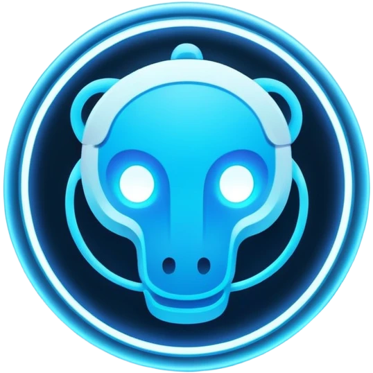 discord logo glowing neon emoji