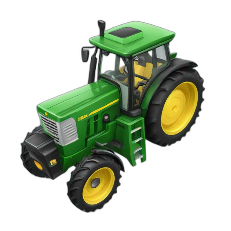Tracteur qui trait une vache emoji