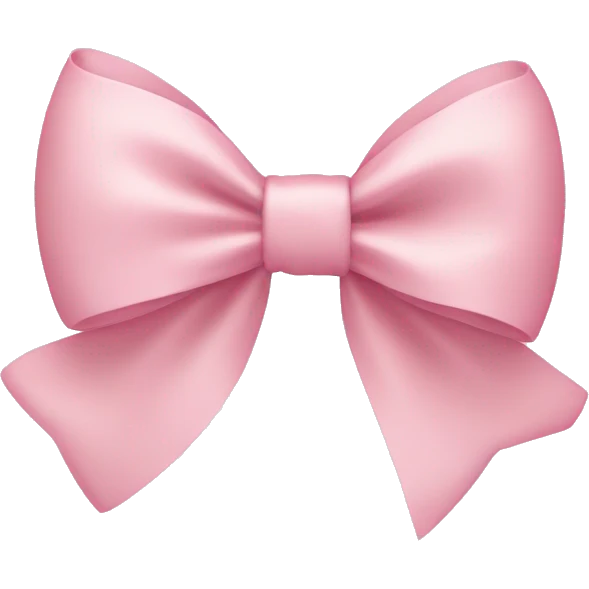 light pink bow on light pink bow emoji