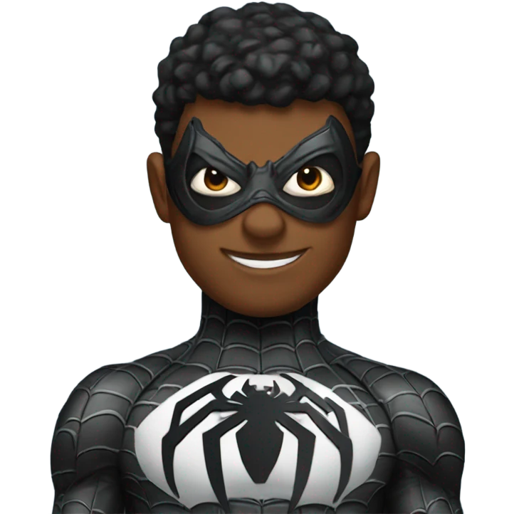 Spiderman wearing batman suit emoji