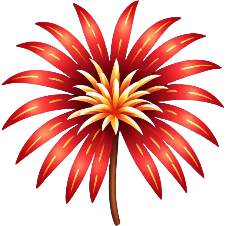 red firework emoji