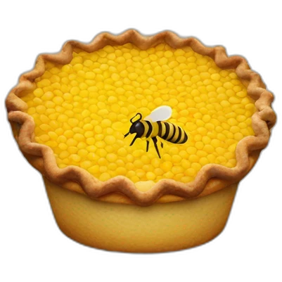 pie-made-of-bees emoji