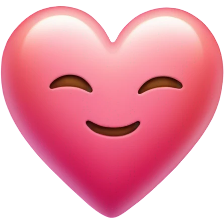 Love heart pulsing blushing emoji