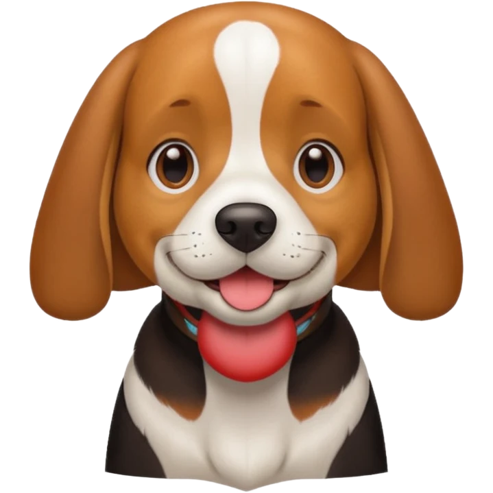 A beagle dog that is all brown  emoji