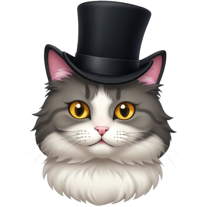 cat with a tophat emoji