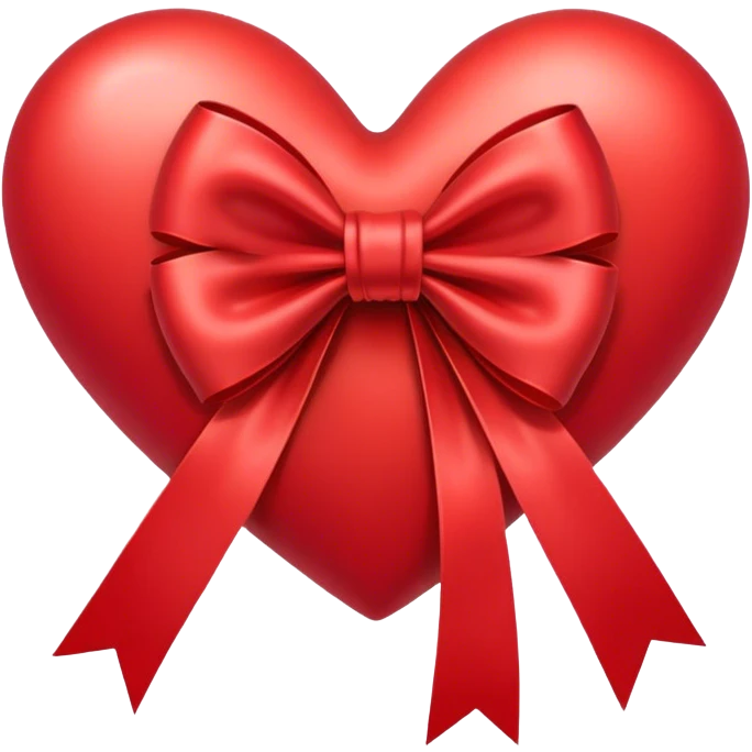 heart with a bow in the middle emoji